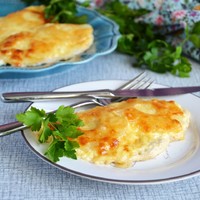 Куриные отбивные с ананасом и сыром