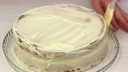 Бисквитный торт Одуванчик со сливочным кремом - шаг 26