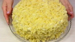 Бисквитный торт Одуванчик со сливочным кремом - шаг 29