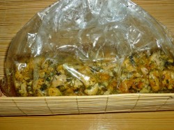 Мраморный рулет из курицы новогодний - шаг 11 Мраморный рулет из курицы новогодний - шаг 11