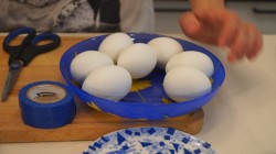 Пасхальные яйца с аппликацией - шаг 1