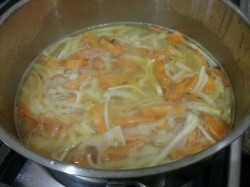 Суп с куриной печенью - шаг 6 Суп с куриной печенью - шаг 6