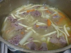 Суп с куриной печенью - шаг 8 Суп с куриной печенью - шаг 8