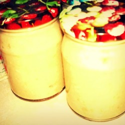 Яблочное пюре со сгущённым молоком на зиму