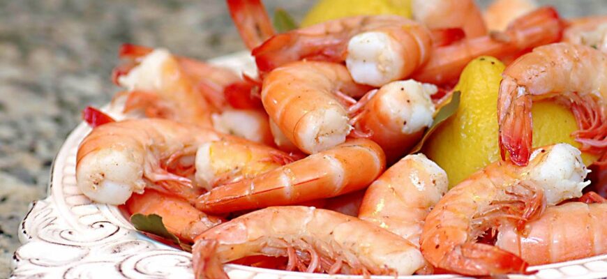 Что делать с вареными креветками?