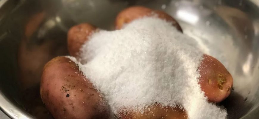 Как варить картошку в соли